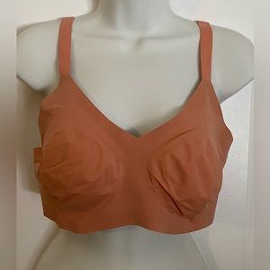 NWD Knix Padded Seamless Wireless Convertible Bra Dark Rose Beige Size 7